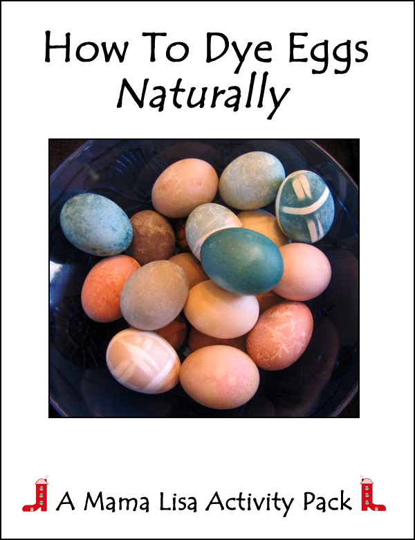 How To Dye Eggs Naturally - Activity Pack