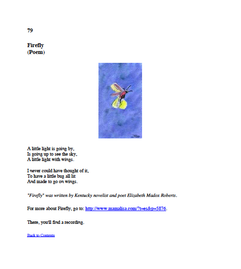 Bug Poem Book (Ebook)